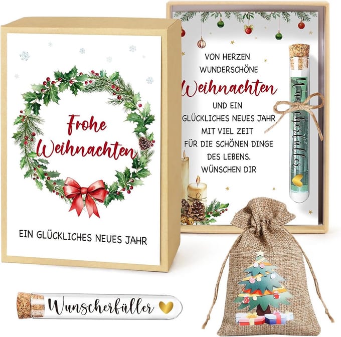 Feestelijke Geldcadeau Verpakking voor Kerst met Geschenkabijbehoren