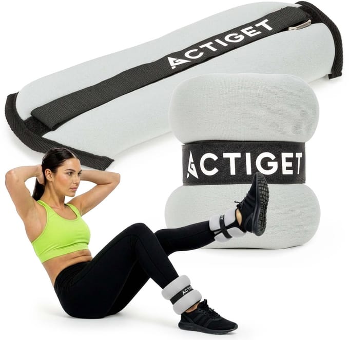 Actiget® Pols- en enkelgewicht | 2 Stuks | 0.5 kg | Grijs