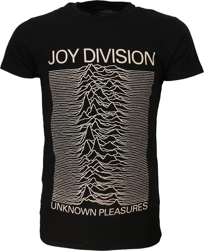 Joy Division Unknown Pleasures Band T-Shirt - Officiële Merchandise - M