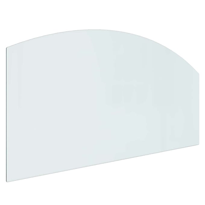 vidaXL - Glazen - haardplaat - Doorzichtig - 120 - x - 60 - cm - Glas