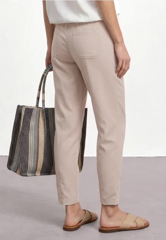 Barrel Leg broek met gespdetail