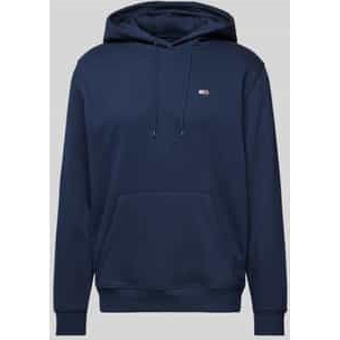 Regular fit hoodie met labelstitching