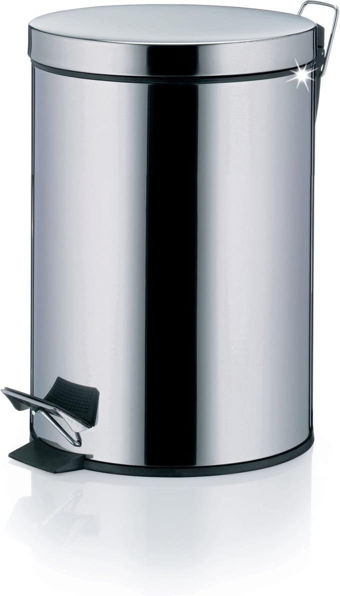 Dusty Pedaal Afvalemmer - 3 l - Zilver - Kela