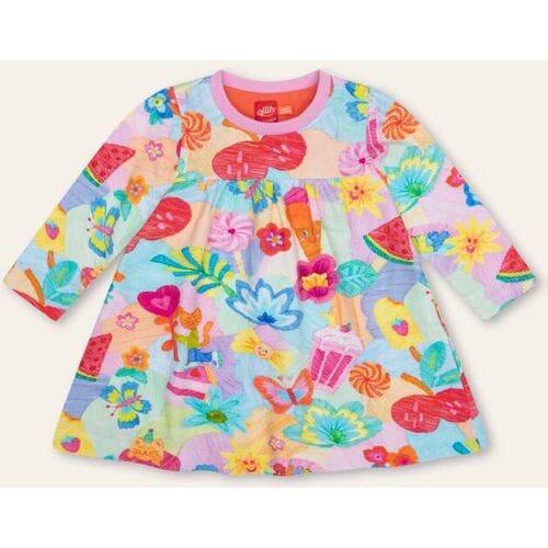 Oilily Ditje Jurk- maat74/12m Prism Roze