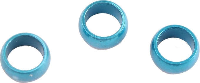 Bull's Shaft Rings Aluminium Blauw Dikte 5 Mm 3 Stuks