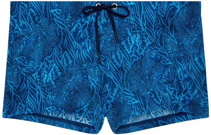 HOM - Panarea Swim Shorts - Blue Print - mannen - S