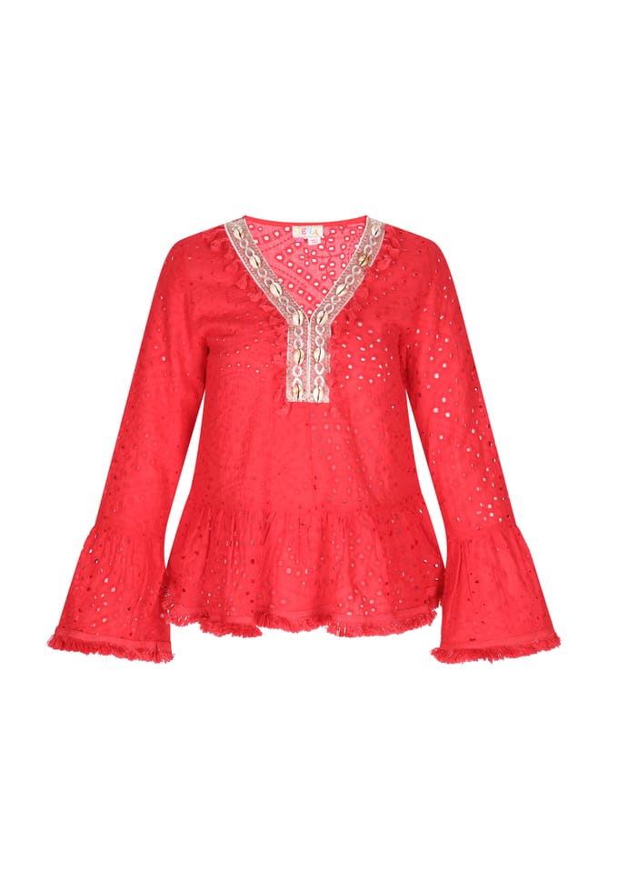 IZIA Blouse Dames rood