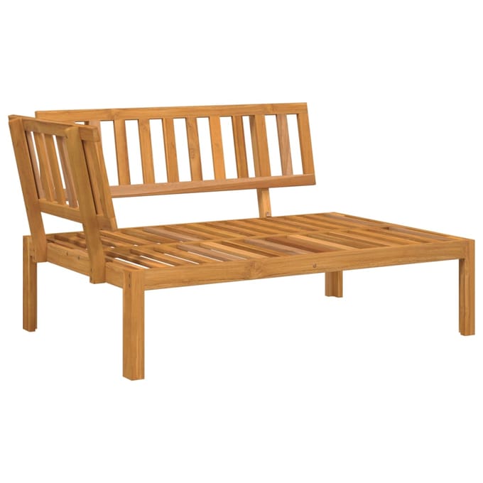 vidaXL - 4-delige - Loungeset - pallet - massief - acaciahout