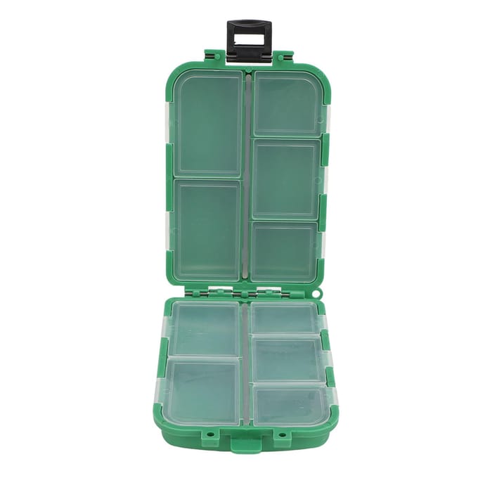 2 Stuks Visgerei Doos Waterdicht Grote Capaciteit Plastic Draagbaar Vis Jighaak Opbergdoos blue