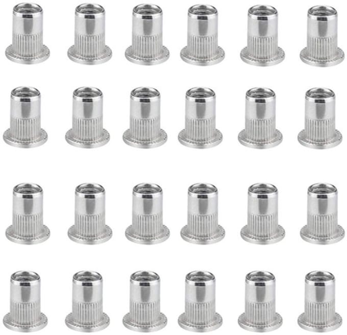 Allecto - Klinknagels Rvs Klinknagel Moer - 100 Stuks M6 - Ideaal