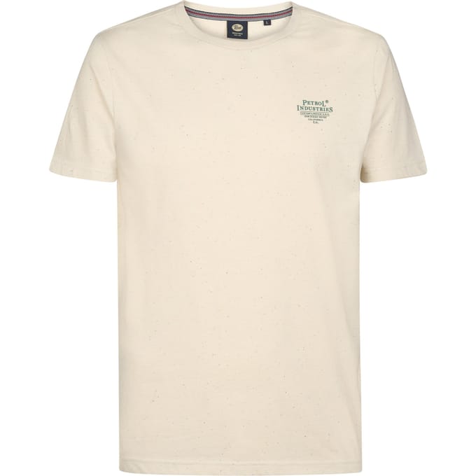 Petrol Industries - Heren Logo T-shirt Cosmos - Wit - Maat S