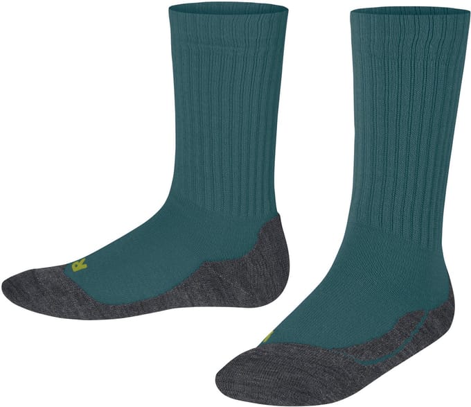 FALKE Active Warm dik ademend wol functioneel materiaal sokken kinderen groen - maat 27-30