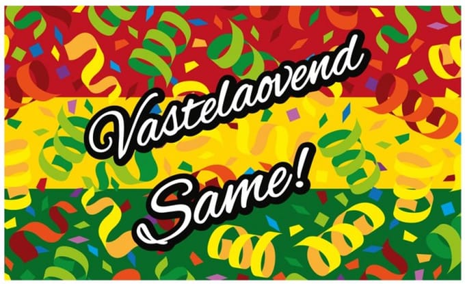 2 x Gevelvlag Vastelaovend Same