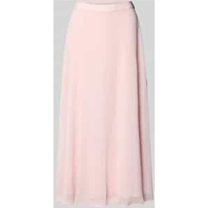 regular fit midirok met logo-detail model 'Sari'