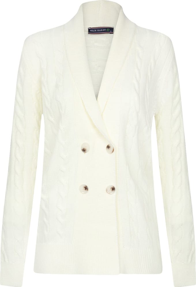 Felix Hardy Gebreide Cardigan - Vest Dames Ecru - M