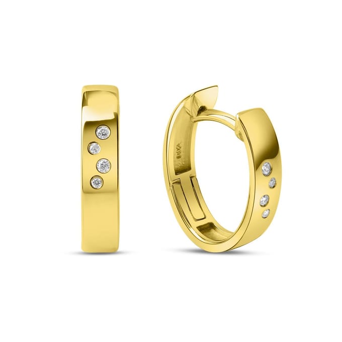 Orolino Ohrringe Gold 585 mit 8 Brillanten zus. 0,04ct.