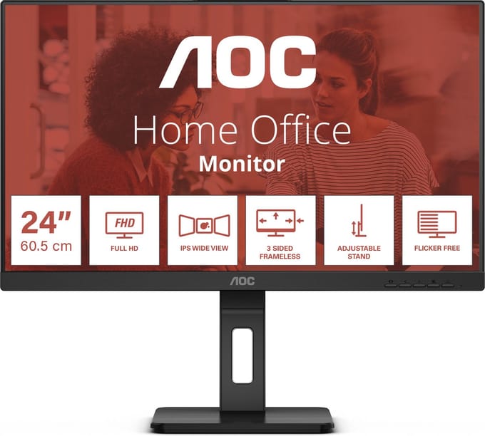24" AOC 24E3QAF - 1920x1080 (FHD) - 75Hz - IPS