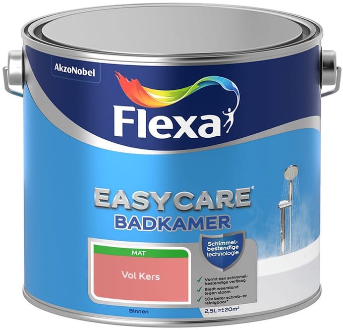 Flexa - Easycare Badkamer - Vol Kers - Mengverf - 2,5 L