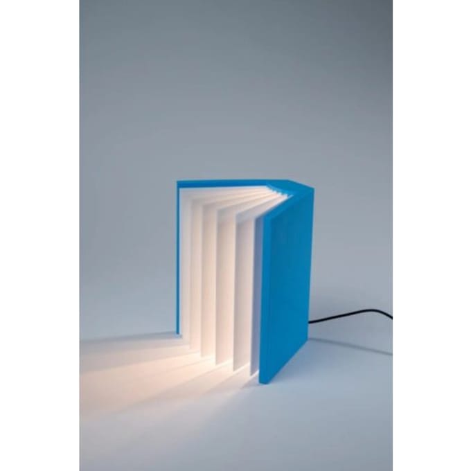 Boeklamp blauw