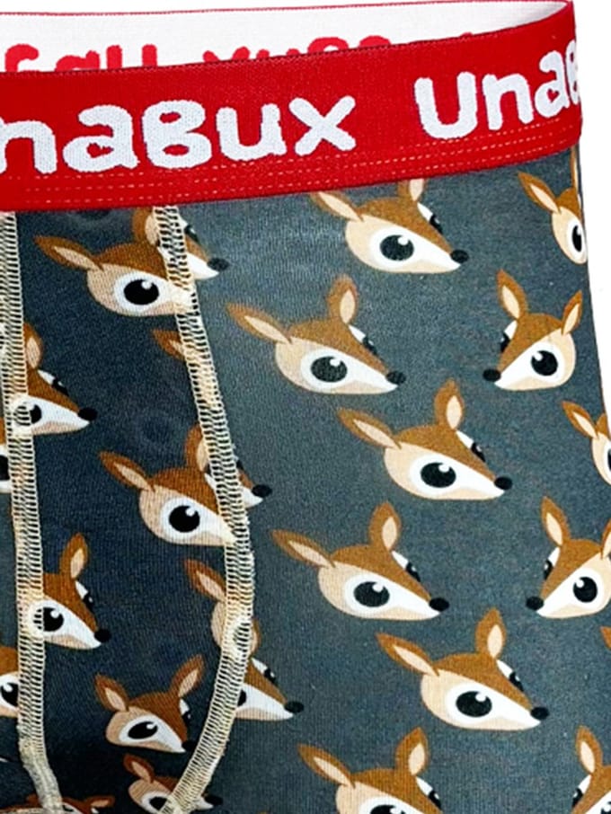Unabux Boxer BLACK WHITE RABBIT