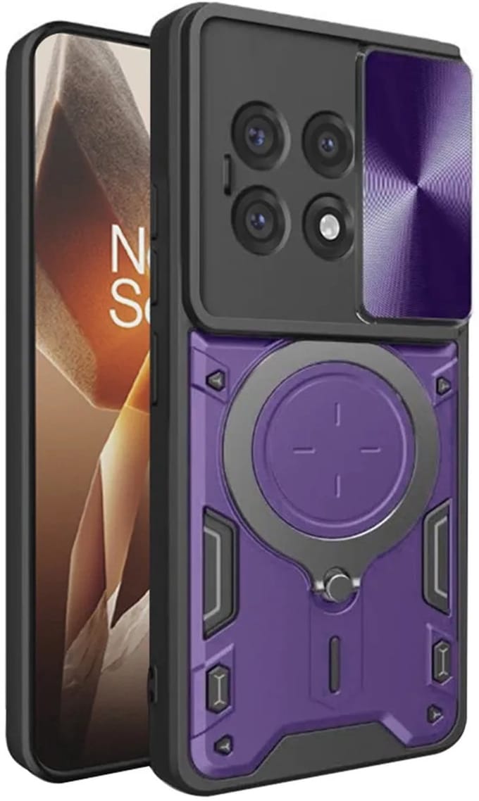 Hoesje geschikt voor OnePlus 13R - Techsuit CamGuard Pro Back Cover - Paars