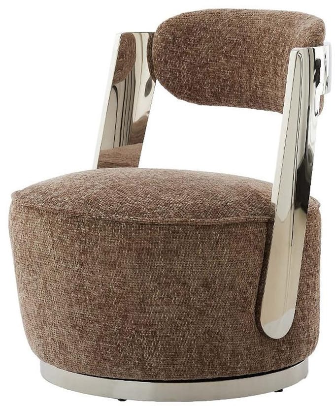 Light&living Stoel 68x65x77 cm KEMENA grijs-bruin