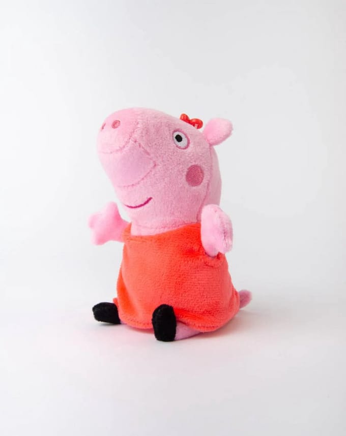Peppa Pig: Plush Clip-On Coin Purse - Peppa Pig Rood