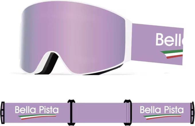 Bella Pista - Skibril - Snowboardbril - Verwisselbare lenzen - Magnetisch - Cherry spiegeglas