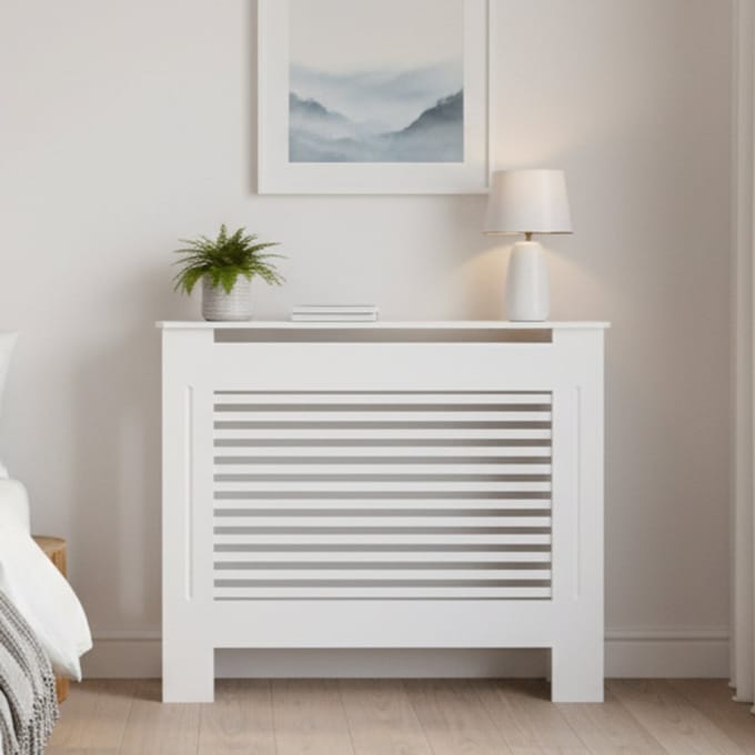 FATIVO Radiatorombouw - Radiatoromkasting - 78x19x101 cm - Wit