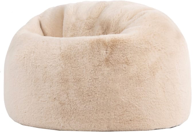 icon - Kingston Kinderzitzak Stoel - Fluffy Pluche Imitatiebont - Crème