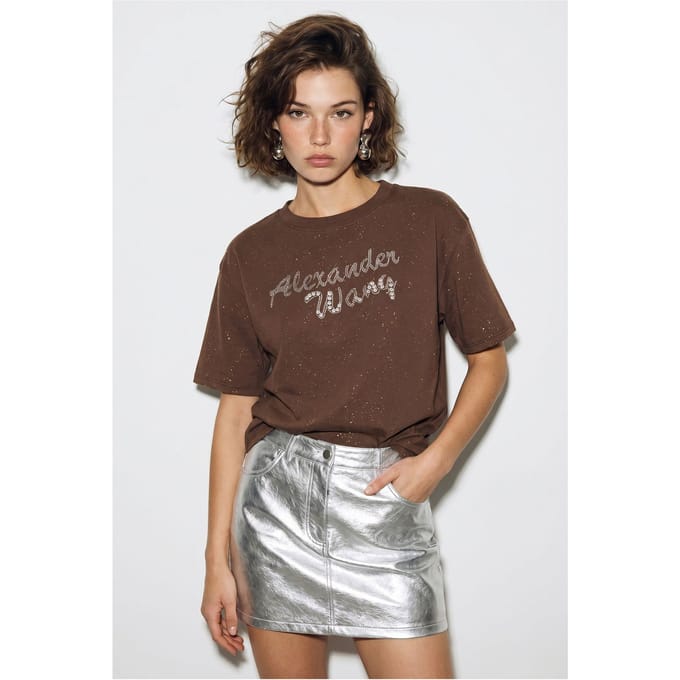 Oversized Gedrukt Katoenen Jersey T-shirt