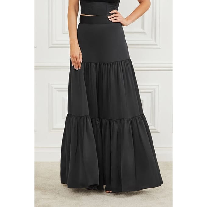GUESS Marciano By  Susanne Skirt Solid Jet Black Taglia: M | Maxi gonne Outlet | Donna | Nero