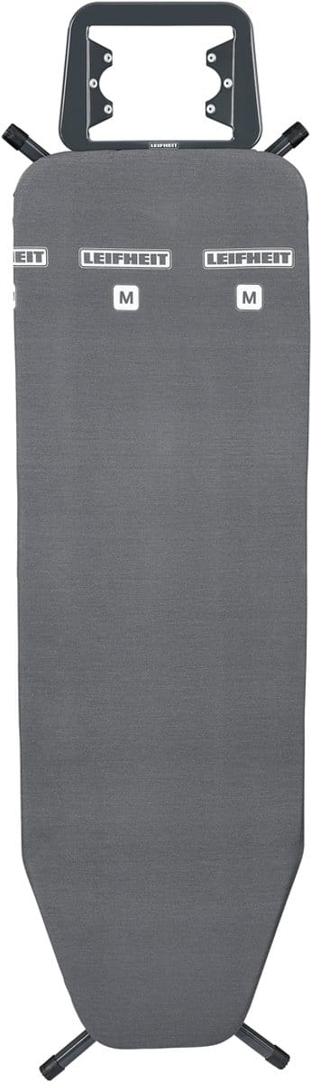 Leifheit Strijkplank Classic M Black - Compact Strijkoppervlak - In Hoogte Verstelbaar - Zwart - 120x38cm