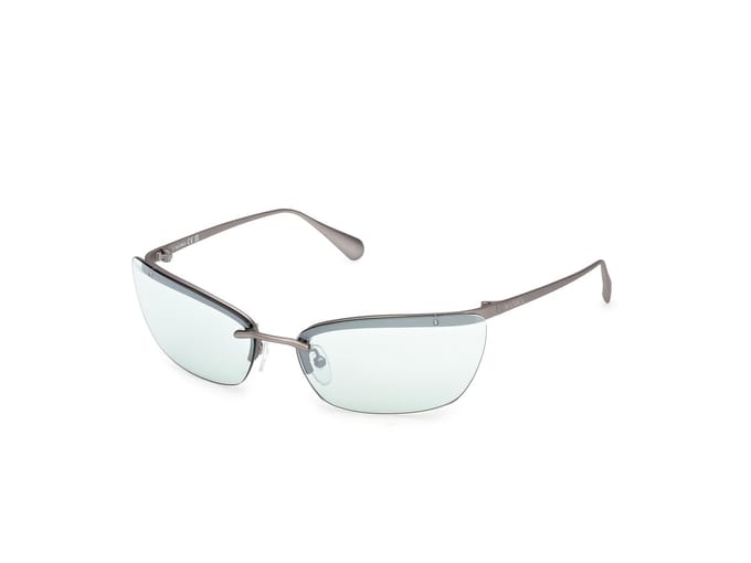 Max&co Mo0150 Dames Zonnebril Zilver Green Mirror/CAT1 Vrouw