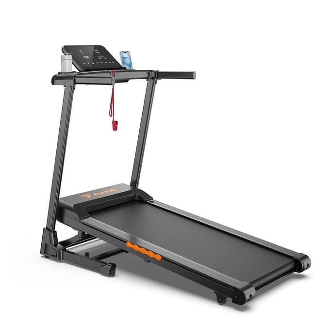 Formill FT61 Loopband met 3.0PK en 15° Helling - Topsnelheid 13,5 km/u, Belasting 135kg, LCD zwart
