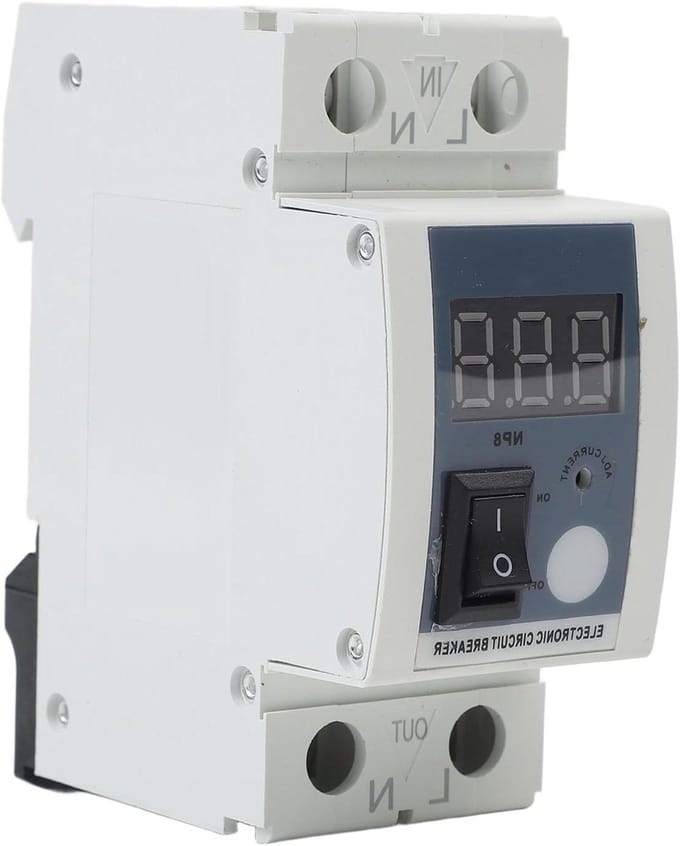 Huidige Begrenzer - Stroom Beveiliger - Circuit Bescherming - Instelbaar Bereik - 40A - Wit