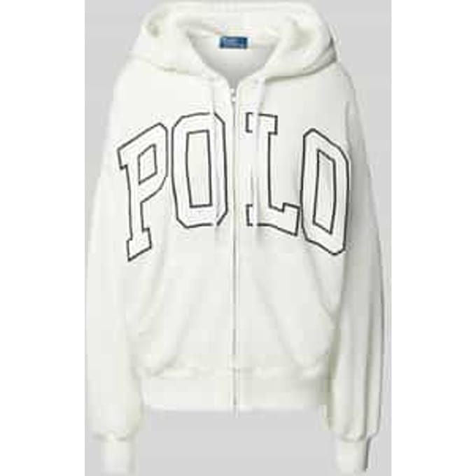 Oversized sweatjack met ritssluiting