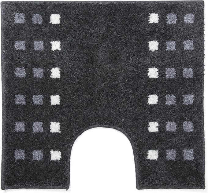 Casilin Brica WC-mat - 60 x 55 cm - Met uitsparing - Donkergrijs