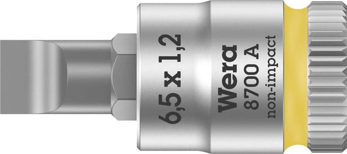 Wera 8700 A FL 05003322001 Plat Dopsleutel-bitinzet Houderfunctie 1/4 6.5 mm 1/4 (6,3 mm)