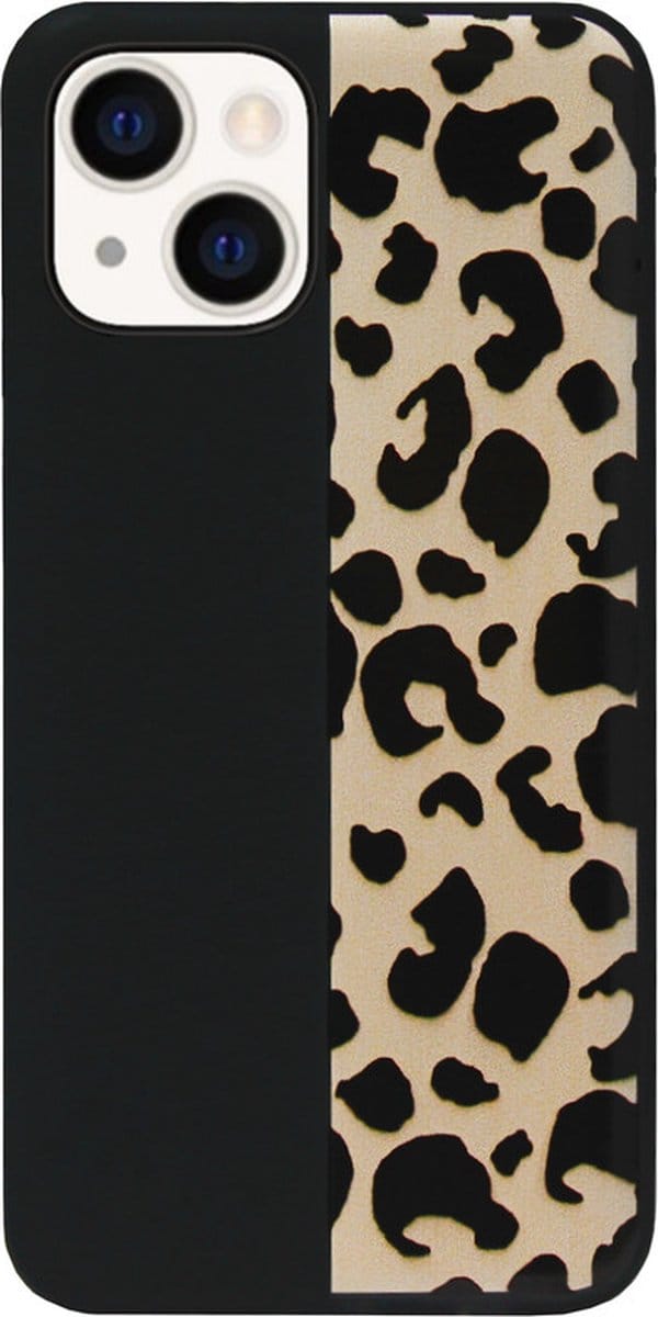 ADEL Siliconen Back Cover Softcase Hoesje Geschikt voor iPhone 14 Plus - Luipaard Bruin