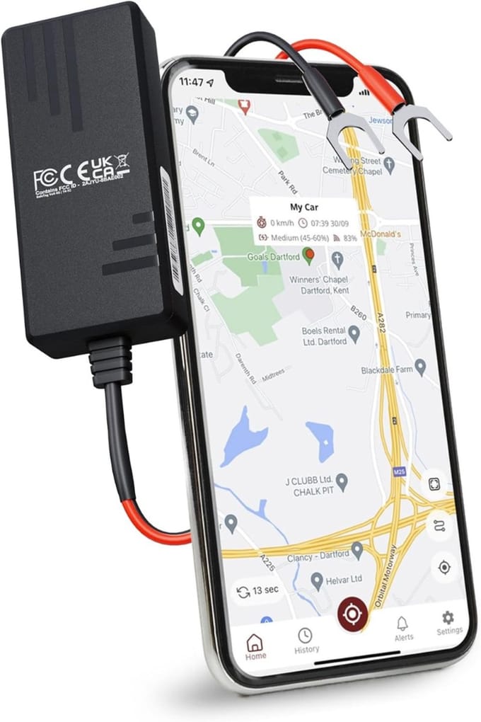QORA® GPS Tracker Fiets - GPS Tracker Kind - GPS Tracker Hond - Zwart - 4cm x 2cm x 7cm