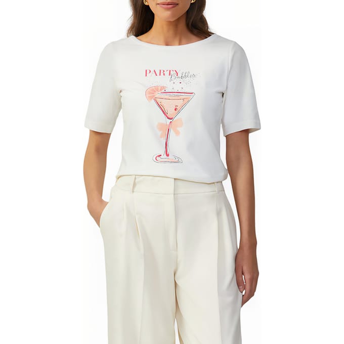 s.Oliver  T-shirts Off-white Taglia: 40 | Maglie Sportivi Outlet | Donna | Bianco