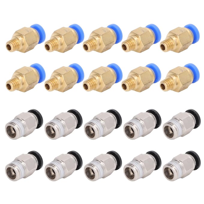 20 stuks 3D-printer pneumatische fitting PC4?M6 PC4?10 Accessoireset Kit voor Creality Ender 3 beige