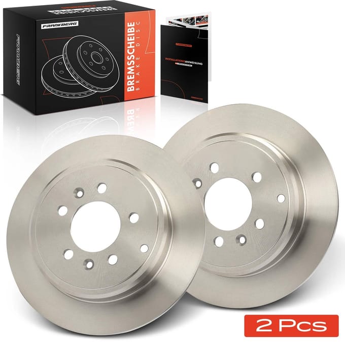Frankberg 2x Remschijven Achteras voor Peugeot 607 9D 9U