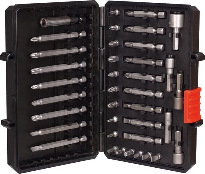 BLACK+DECKER 38 delige bits- en doppen set - A7202-XJ