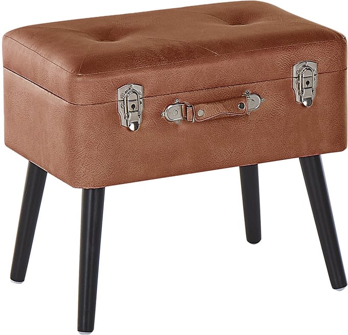MALLARD - Hocker - Goudbruin - Kunstleer