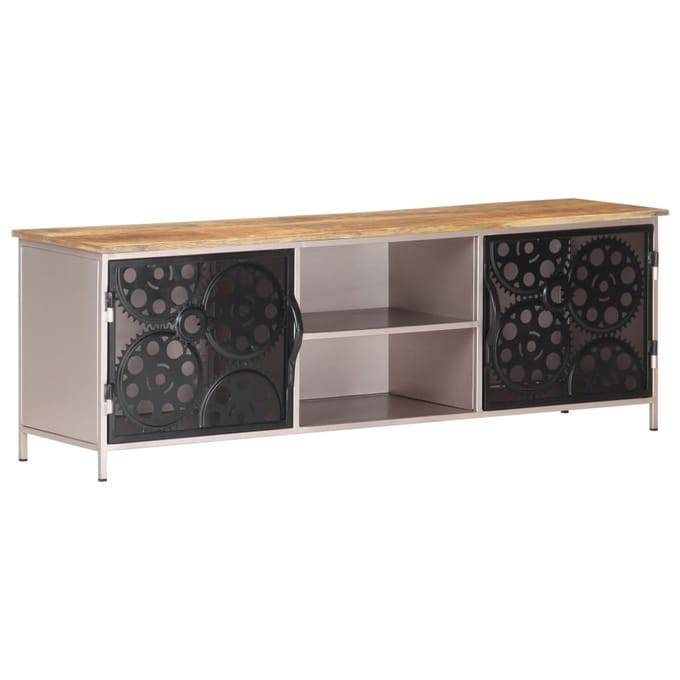 vidaXL - Tv-meubel - 120x30x40 - cm - ruw - mangohout