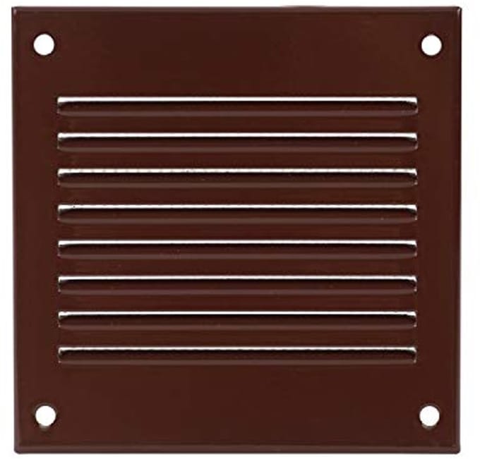 Ventilatie rooster 100mm x 100mm met insectenbescherming