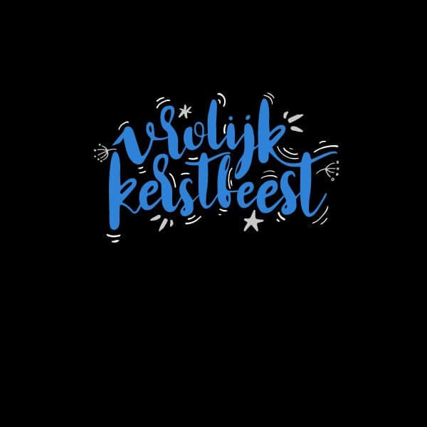 Vrolijk Kerstfeest Dames T-Shirt - Zwart - 3XL