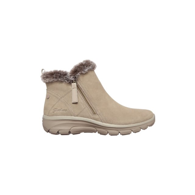 Skechers Easy Going-High Zip Dames Laarzen - Taupe - Maat 37